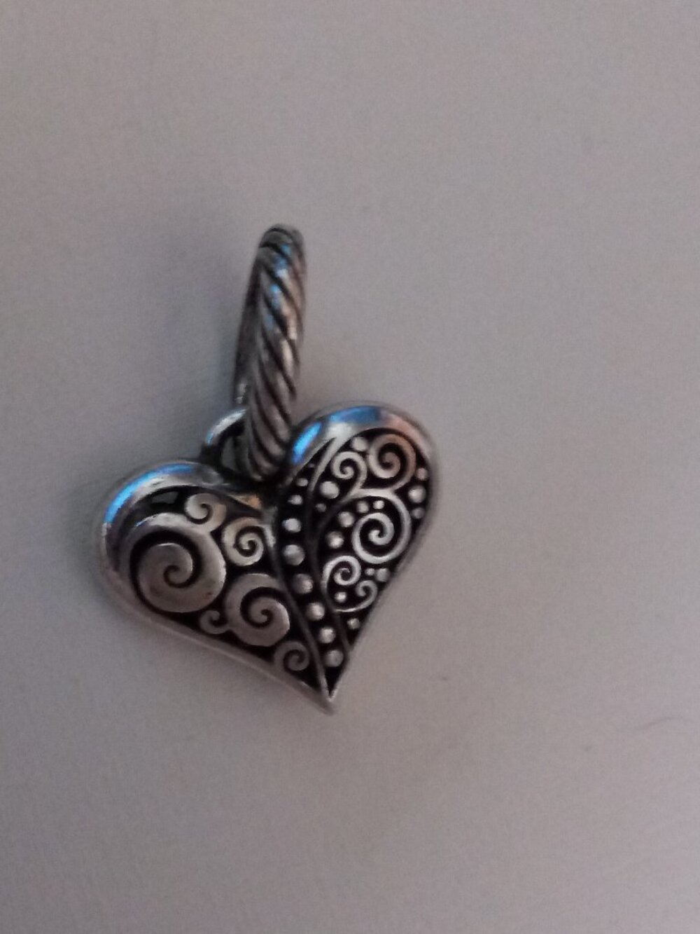 Brighton silver heart charm pendant